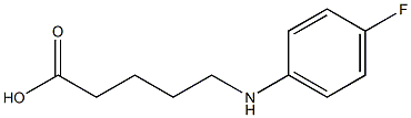 5-[(4-fluorophenyl)amino]pentanoic acid 结构式