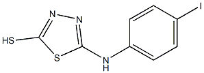 5-[(4-iodophenyl)amino]-1,3,4-thiadiazole-2-thiol 结构式