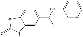 5-[1-(pyridin-3-ylamino)ethyl]-2,3-dihydro-1H-1,3-benzodiazol-2-one 结构式