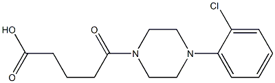 5-[4-(2-chlorophenyl)piperazin-1-yl]-5-oxopentanoic acid 结构式