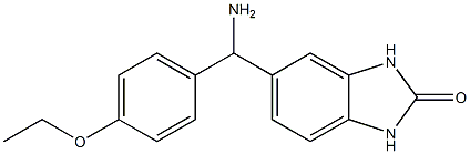 5-[amino(4-ethoxyphenyl)methyl]-2,3-dihydro-1H-1,3-benzodiazol-2-one 结构式