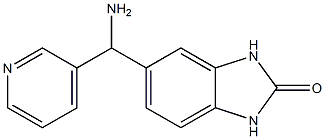 5-[amino(pyridin-3-yl)methyl]-2,3-dihydro-1H-1,3-benzodiazol-2-one 结构式
