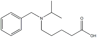 5-[benzyl(propan-2-yl)amino]pentanoic acid 结构式