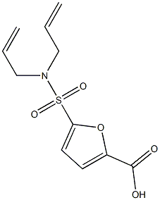 5-[bis(prop-2-en-1-yl)sulfamoyl]furan-2-carboxylic acid 结构式