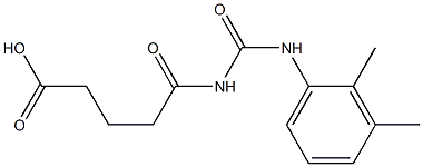 5-{[(2,3-dimethylphenyl)carbamoyl]amino}-5-oxopentanoic acid 结构式