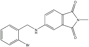 5-{[(2-bromophenyl)methyl]amino}-2-methyl-2,3-dihydro-1H-isoindole-1,3-dione 结构式