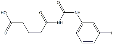 5-{[(3-iodophenyl)carbamoyl]amino}-5-oxopentanoic acid 结构式