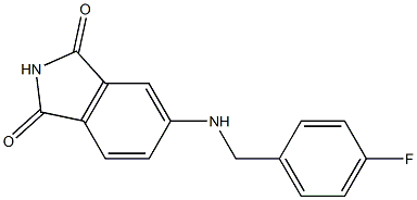 5-{[(4-fluorophenyl)methyl]amino}-2,3-dihydro-1H-isoindole-1,3-dione 结构式