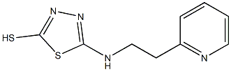 5-{[2-(pyridin-2-yl)ethyl]amino}-1,3,4-thiadiazole-2-thiol 结构式