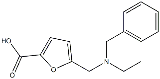 5-{[benzyl(ethyl)amino]methyl}furan-2-carboxylic acid 结构式