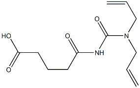 5-{[bis(prop-2-en-1-yl)carbamoyl]amino}-5-oxopentanoic acid 结构式