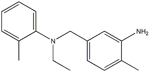 5-{[ethyl(2-methylphenyl)amino]methyl}-2-methylaniline 结构式