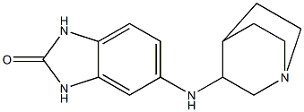 5-{1-azabicyclo[2.2.2]octan-3-ylamino}-2,3-dihydro-1H-1,3-benzodiazol-2-one 结构式