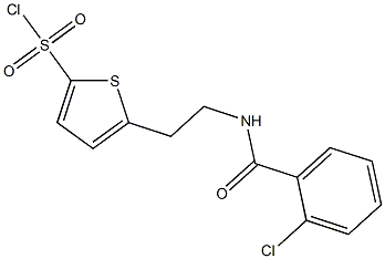 5-{2-[(2-chlorophenyl)formamido]ethyl}thiophene-2-sulfonyl chloride 结构式