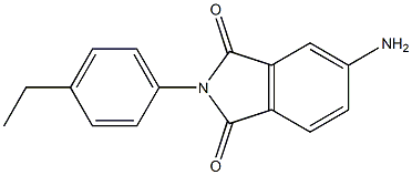 5-amino-2-(4-ethylphenyl)-2,3-dihydro-1H-isoindole-1,3-dione 结构式