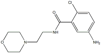 5-amino-2-chloro-N-(2-morpholin-4-ylethyl)benzamide 结构式