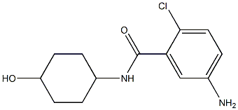 5-amino-2-chloro-N-(4-hydroxycyclohexyl)benzamide 结构式