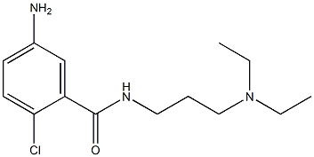5-amino-2-chloro-N-[3-(diethylamino)propyl]benzamide 结构式