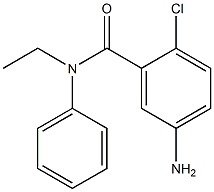 5-amino-2-chloro-N-ethyl-N-phenylbenzamide 结构式