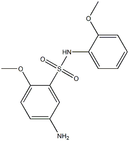 5-amino-2-methoxy-N-(2-methoxyphenyl)benzene-1-sulfonamide 结构式