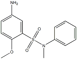 5-amino-2-methoxy-N-methyl-N-phenylbenzene-1-sulfonamide 结构式