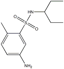 5-amino-2-methyl-N-(pentan-3-yl)benzene-1-sulfonamide 结构式