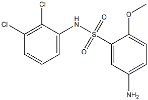 5-amino-N-(2,3-dichlorophenyl)-2-methoxybenzene-1-sulfonamide 结构式