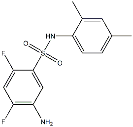 5-amino-N-(2,4-dimethylphenyl)-2,4-difluorobenzene-1-sulfonamide 结构式