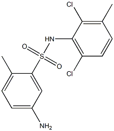 5-amino-N-(2,6-dichloro-3-methylphenyl)-2-methylbenzene-1-sulfonamide 结构式