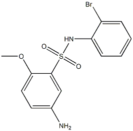 5-amino-N-(2-bromophenyl)-2-methoxybenzene-1-sulfonamide 结构式