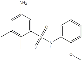 5-amino-N-(2-methoxyphenyl)-2,3-dimethylbenzene-1-sulfonamide 结构式