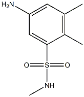 5-amino-N,2,3-trimethylbenzene-1-sulfonamide 结构式