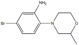 5-bromo-2-(2-methylmorpholin-4-yl)aniline 结构式