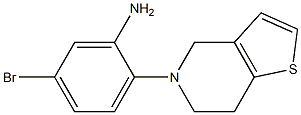 5-bromo-2-(6,7-dihydrothieno[3,2-c]pyridin-5(4H)-yl)aniline 结构式
