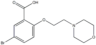 5-bromo-2-[2-(morpholin-4-yl)ethoxy]benzoic acid 结构式