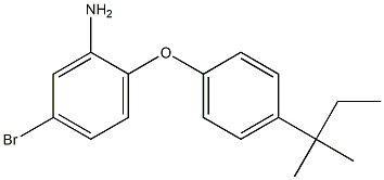 5-bromo-2-[4-(2-methylbutan-2-yl)phenoxy]aniline 结构式