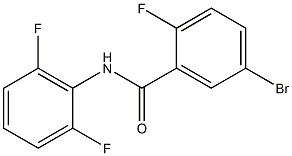 5-bromo-N-(2,6-difluorophenyl)-2-fluorobenzamide 结构式