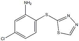 5-chloro-2-(1,3,4-thiadiazol-2-ylsulfanyl)aniline 结构式