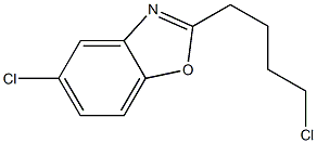 5-chloro-2-(4-chlorobutyl)-1,3-benzoxazole 结构式