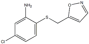 5-chloro-2-[(1,2-oxazol-5-ylmethyl)sulfanyl]aniline 结构式