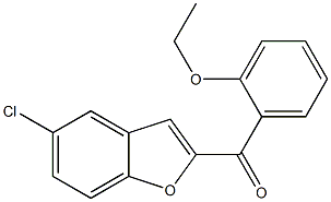 5-chloro-2-[(2-ethoxyphenyl)carbonyl]-1-benzofuran 结构式