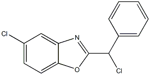 5-chloro-2-[chloro(phenyl)methyl]-1,3-benzoxazole 结构式