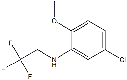 5-chloro-2-methoxy-N-(2,2,2-trifluoroethyl)aniline 结构式