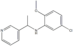 5-chloro-2-methoxy-N-[1-(pyridin-3-yl)ethyl]aniline 结构式