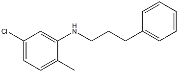 5-chloro-2-methyl-N-(3-phenylpropyl)aniline 结构式