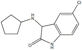 5-chloro-3-(cyclopentylamino)-2,3-dihydro-1H-indol-2-one 结构式