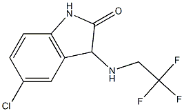 5-chloro-3-[(2,2,2-trifluoroethyl)amino]-1,3-dihydro-2H-indol-2-one 结构式