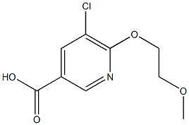 5-chloro-6-(2-methoxyethoxy)pyridine-3-carboxylic acid 结构式