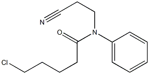 5-chloro-N-(2-cyanoethyl)-N-phenylpentanamide 结构式
