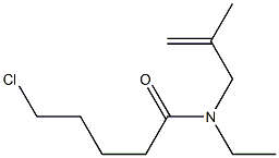 5-chloro-N-ethyl-N-(2-methylprop-2-en-1-yl)pentanamide 结构式